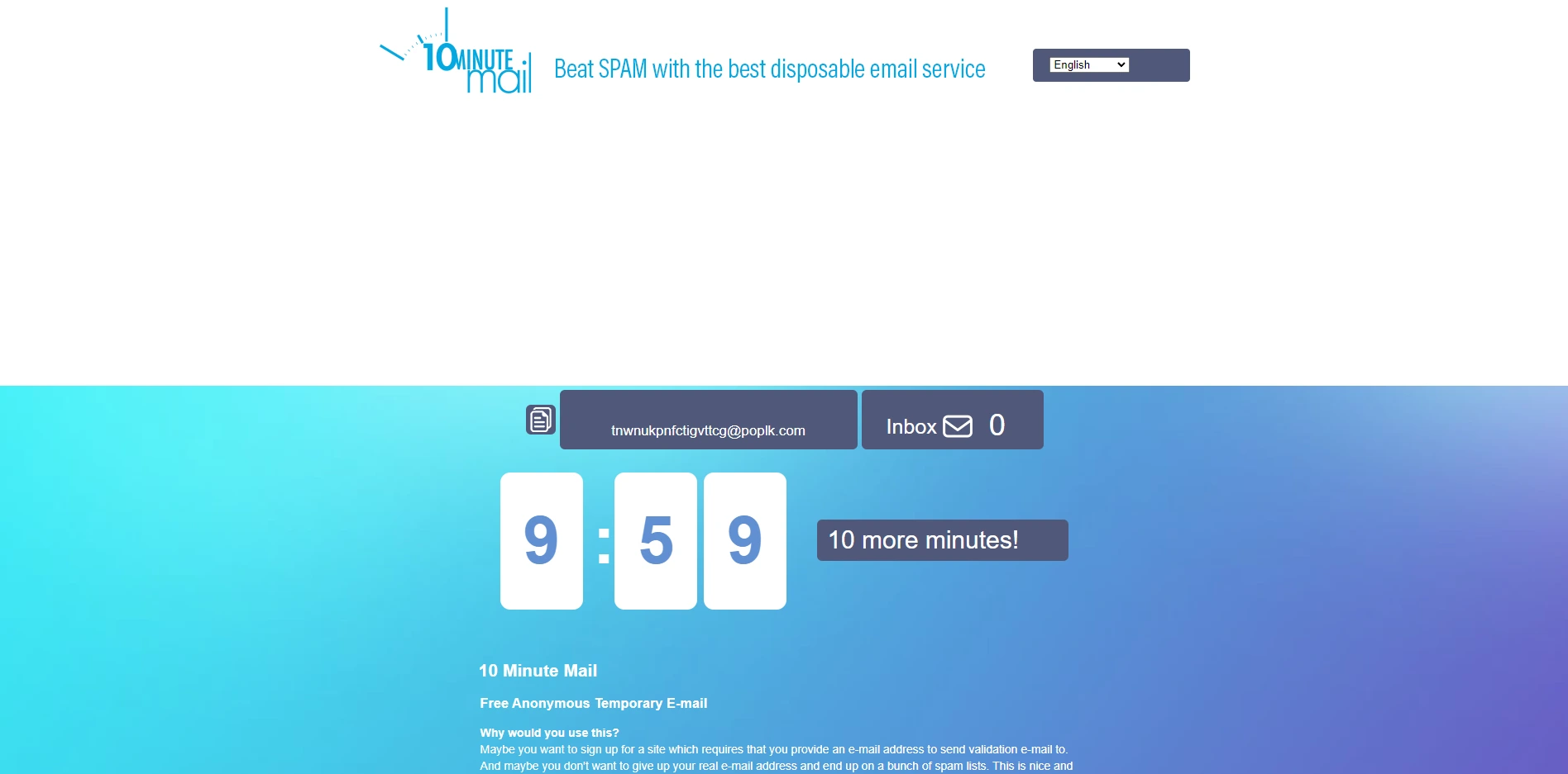 10 Minute Mail