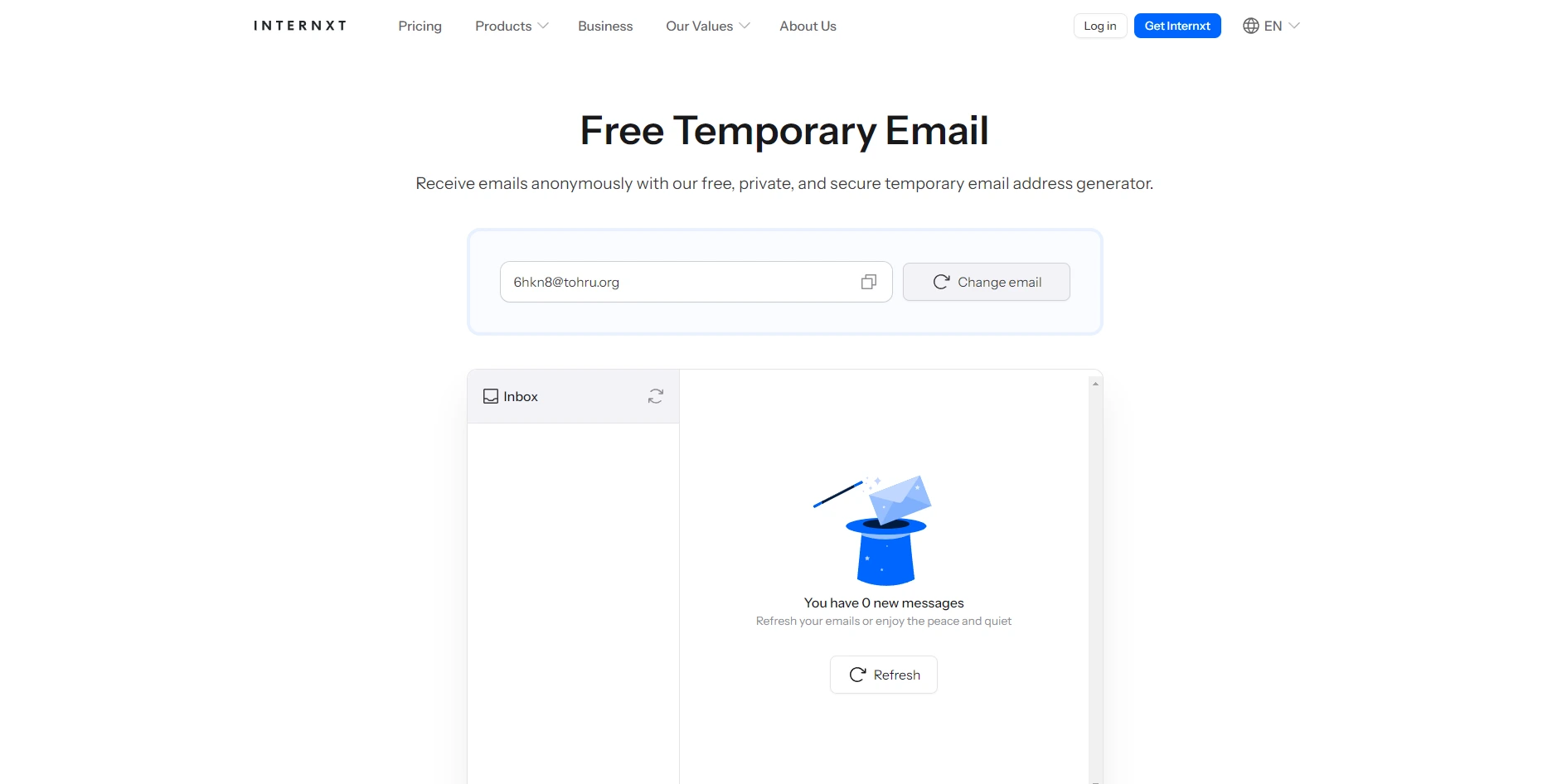 Internxt Temporary Email