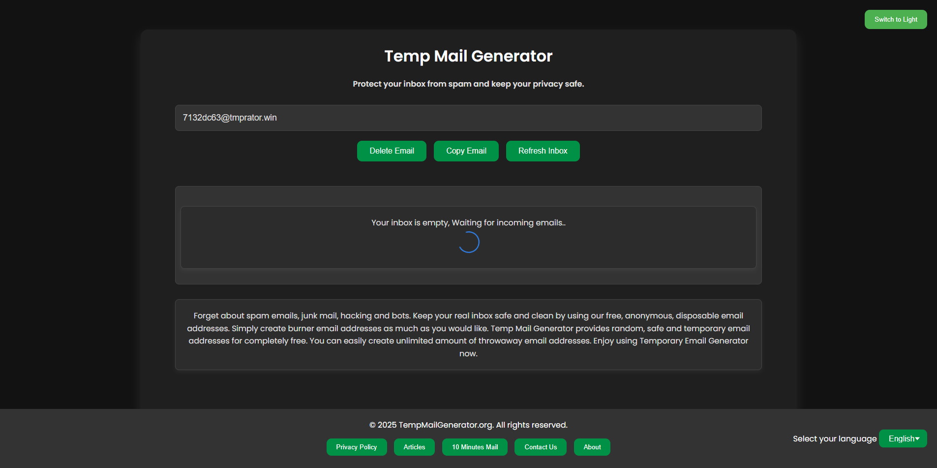 Temp Mail Generator.org