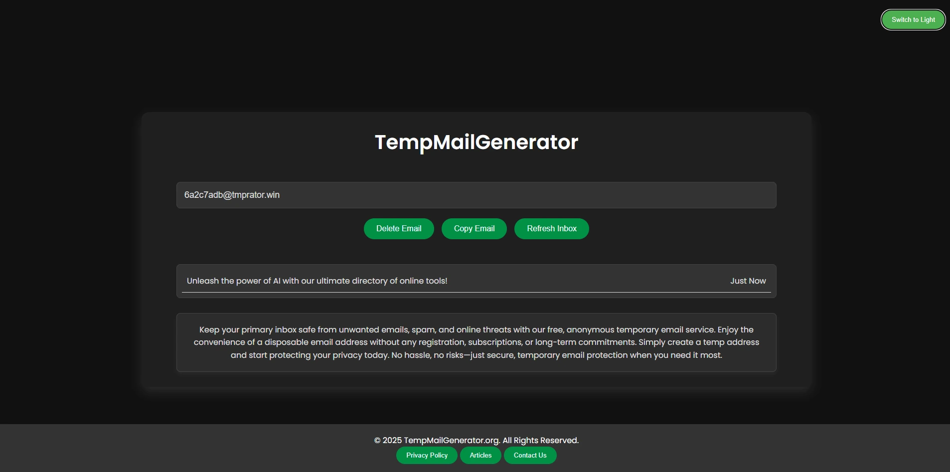 TempMailGenerator.org