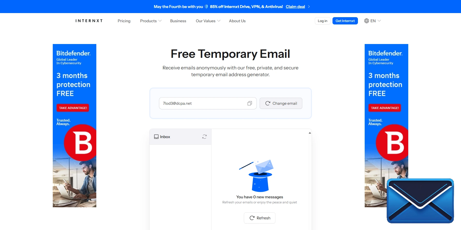 Internxt Temporary Email Guide