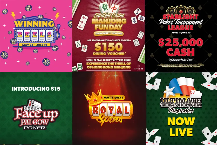 Guide des promotions et récompenses du Starlight Casino